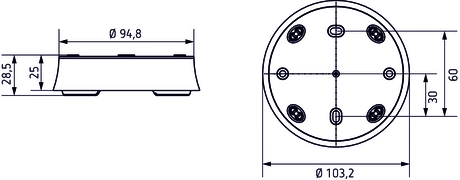 Boîtier saillie 110B WH