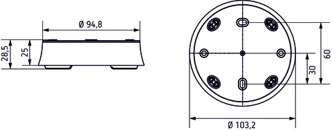 Boîtier saillie 110B WH